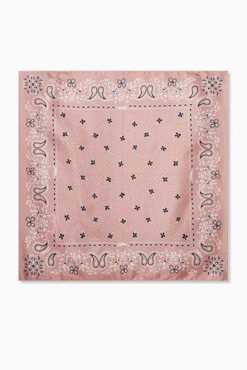 وشاح بنمط باندانا حرير