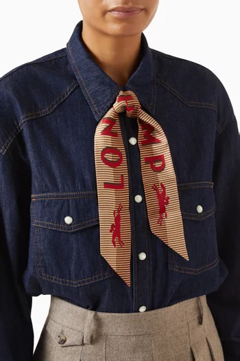 طوق رأس باندانا أتوت ألور حرير وتويل