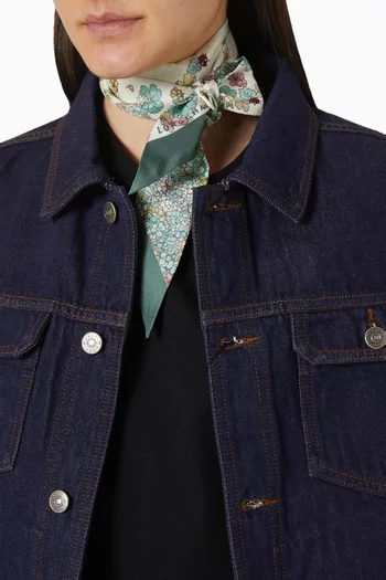 وشاح كولير دو فلور تويل حرير