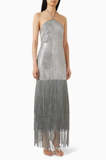 Sara Fringe-hem Dress