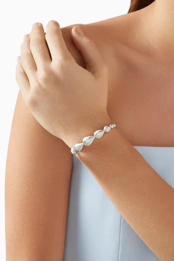 Marquis Diamond Bangle in 18kt White Gold