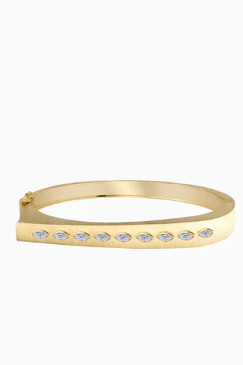 Belle Diamond Bangle in 18kt Yellow Gold