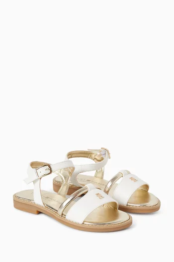 Double-strap Buckle Sandals
