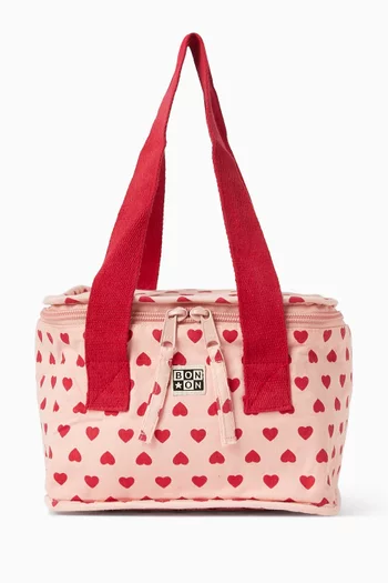 Heart-print Lunch Bag