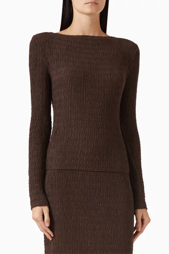 Melissa Knit Top in Cotton Blend