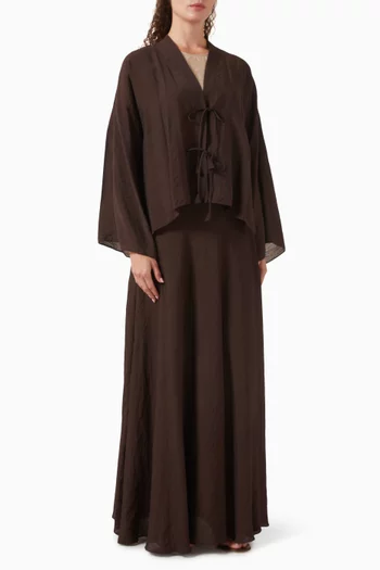 Top & Skirt Set in Cotton Blend