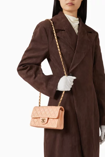 Classic Mini Single Flap Bag in Lambskin