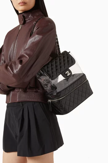 Large Aquarium Backpack in Calfskin & PVC