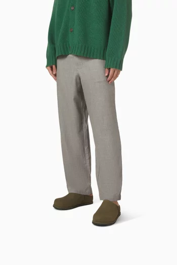 حذاء اوتزو مفتوح من الخلف شمواه