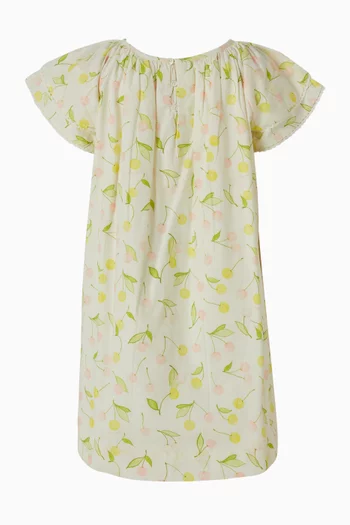 Lemon-drop Print Dress