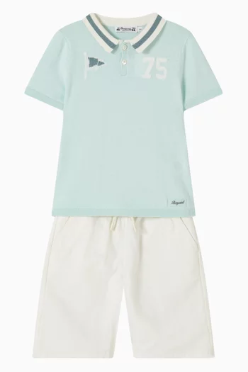 Striped Loyal Polo T-shirt in Cotton