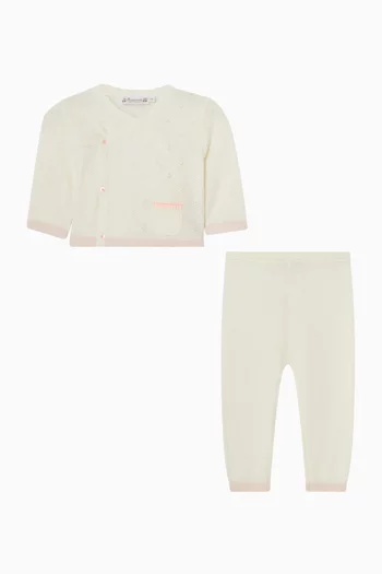 طقم لورينا بأزرار قطن 