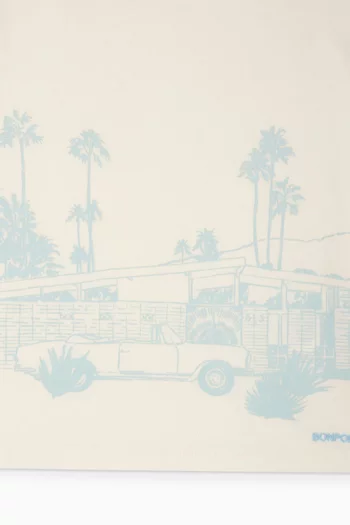 تي شيرت بطبعة نخيل 