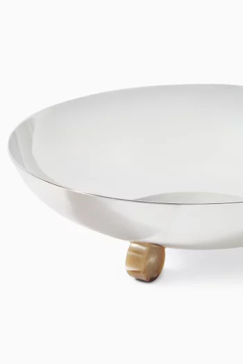 Large Bowl in Silver-plated Steel