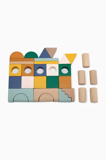 مكعبات بتصميم مدينة خشب