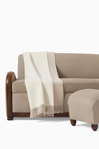 Double Cloth Throw in Cashmere