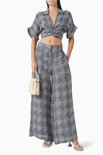 بنطال أوسلو 2.0 مزيج كتان