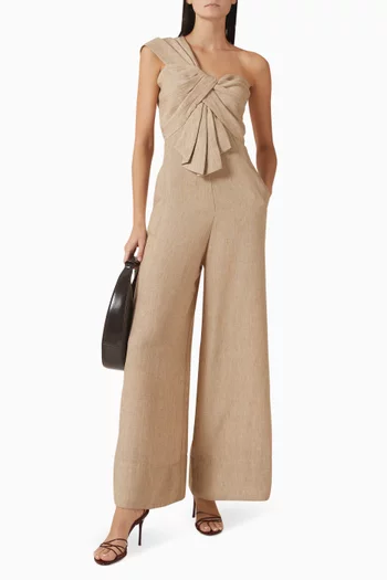 Eden Wide-leg Jumpsuit in Gauze
