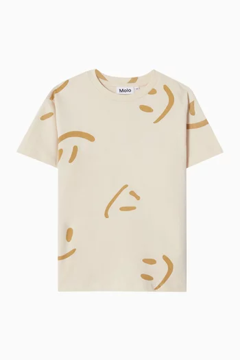 Graphic Print T-shirt in Cotton