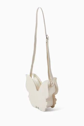 حقيبة على شكل فراشة جلد صناعي