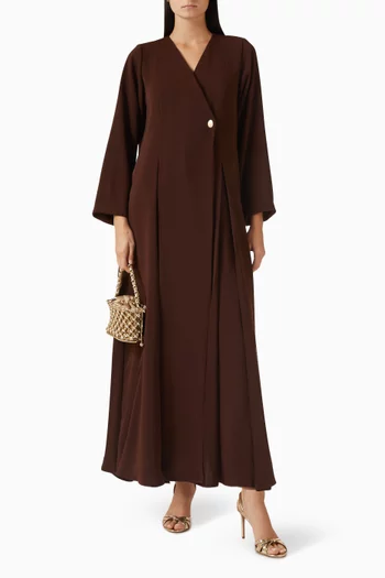 Flowy Abaya in Moroccan Crepe