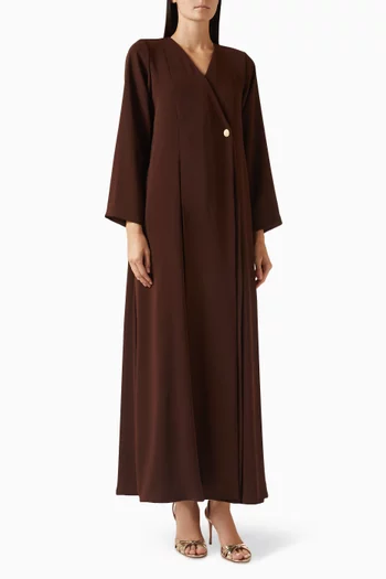 Flowy Abaya in Moroccan Crepe