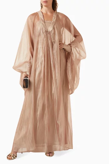 طقم من قطعتين أورجانزا وكريب