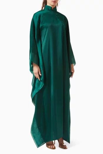 Asymmetric Kaftan in Crepe