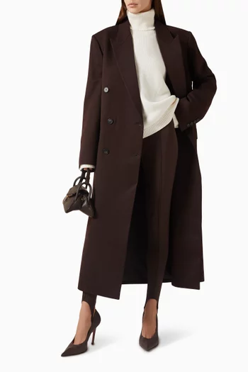 Rhea Trapeze Turtleneck in Wool Blend