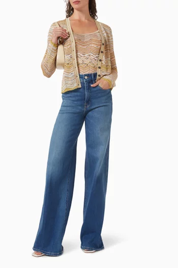 Zigag Tank Top in Lamé