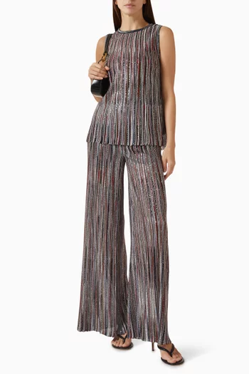 Ribbed Sequin Top in Knit