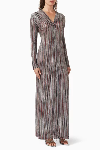 كارديغان طويل منسوج