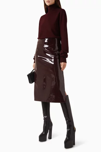 Eve Thin Turtleneck Sweater in Merino Wool