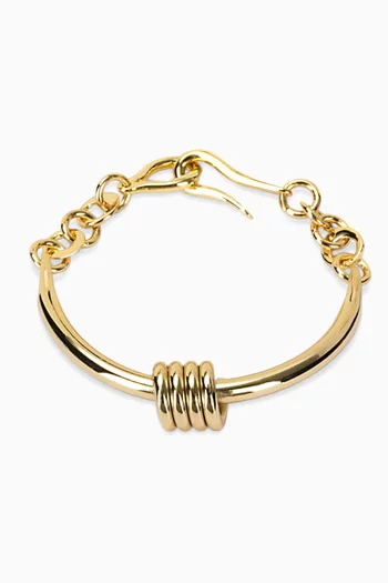 Dunya Apia Bracelet in 24kt Gold-plated Brass