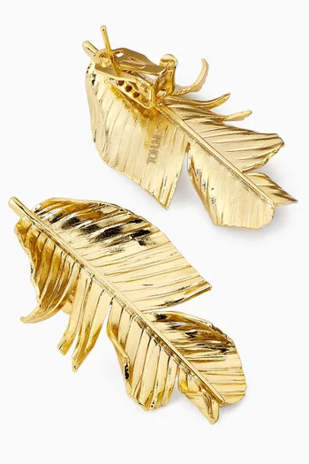 Sunlit Earrings in 24kt Gold-plated Brass