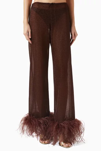 بنطال لوميير مزين بالريش