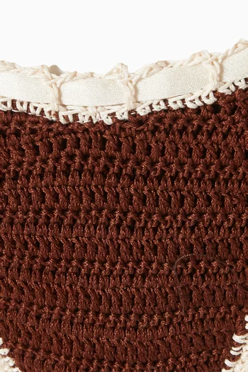 قطعة بيكيني سفلية ترينيداد مطرزة بزهور