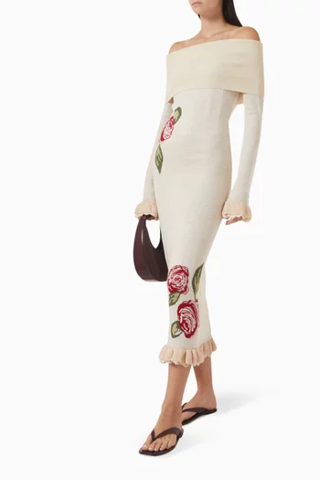 فستان مارييلا طويل منسوج