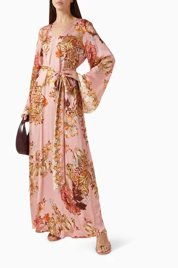 Belted Printed Kaftan