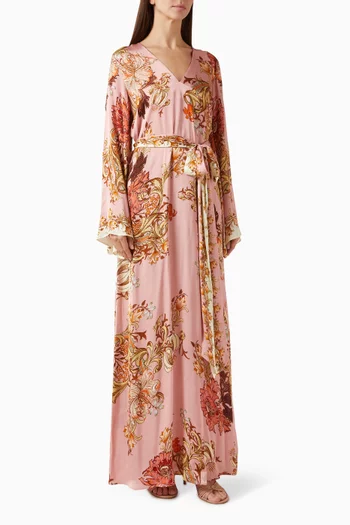 Belted Printed Kaftan