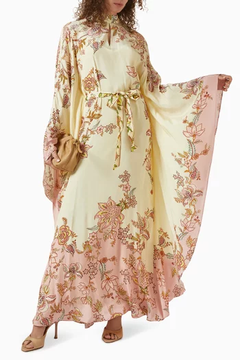 Riah Belted Kaftan in Viscose