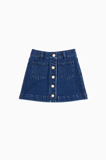 Lorenzo Mini Skirt in Denim