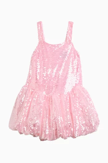 فستان ألانا شبكي مطرز بالترتر 