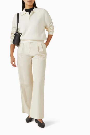 سترة بفتحة رقبة بدون ياقة للجنسين