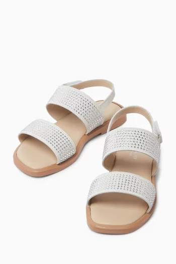 Crystal-Embellished Sandals