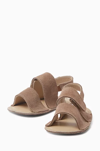 Double Strap Sandals in Leather