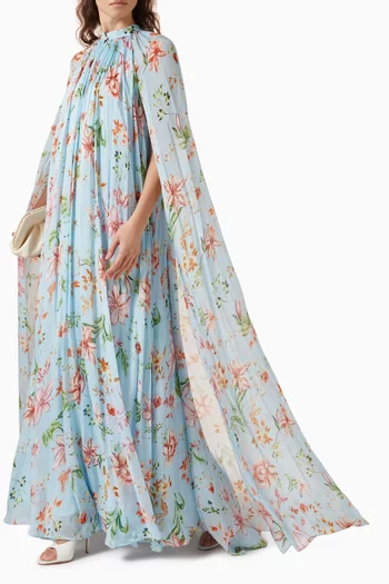 Elza Gathered Maxi Dress