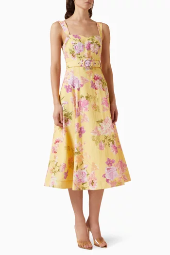 Ruba Printed Midi Dress