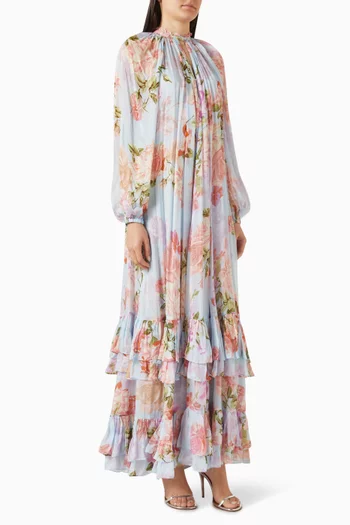 Ruba Gathered Maxi Dress
