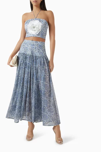 Naz Maxi Skirt in Linen